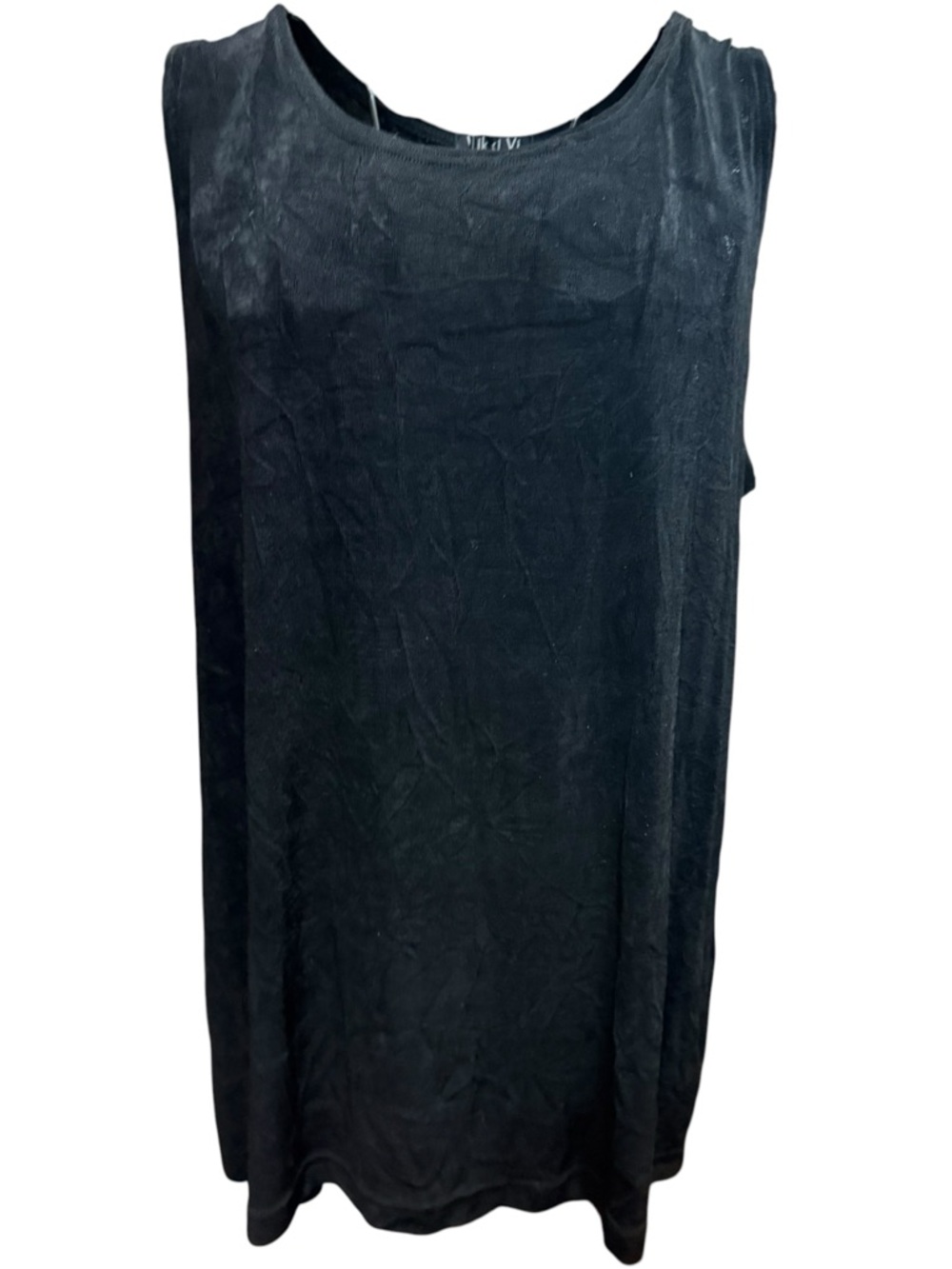 Vikki Vi Women's Black Sleeveless Travel Tank Top 0X